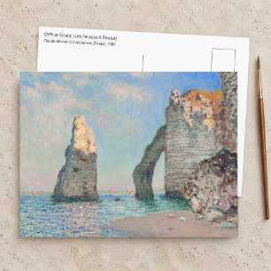 Carte Postale Claude Monet - Falaises à Etretat