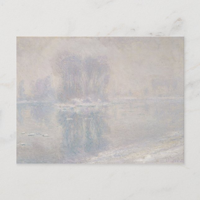 Carte Postale Claude Monet | Flottes de glace (Devant)