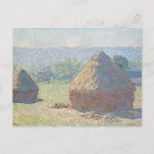 Carte Postale Claude Monet - Haystacks, Fin d'été