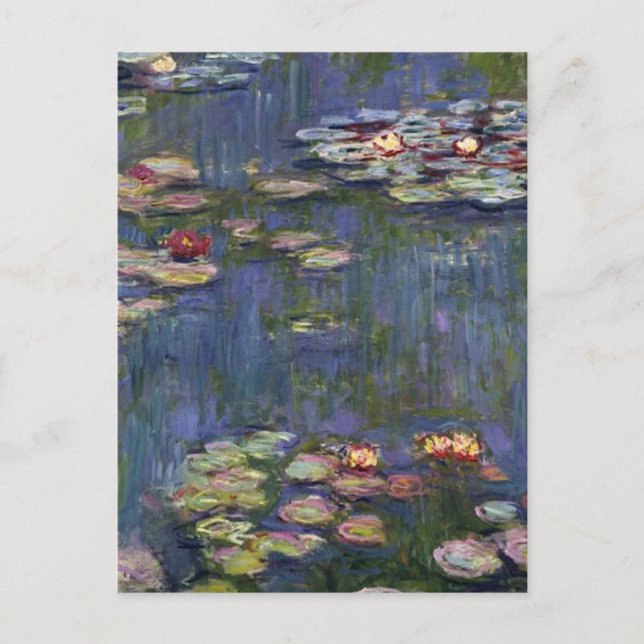 Carte Postale Claude Monet Impressionniste L'Eau Lillies Peintur (Devant)