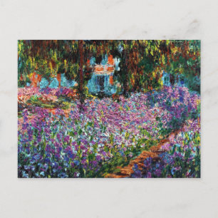 Carte Postale Claude Monet : Irises dans le jardin de Monet