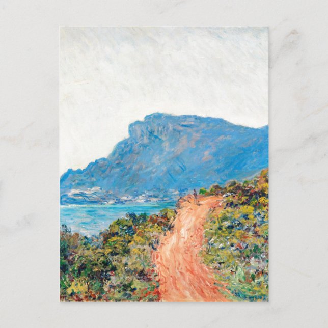 Carte Postale Claude Monet La Corniche près de Monaco (Devant)