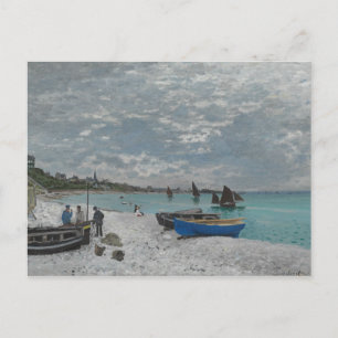 Carte Postale Claude Monet - La plage de Sainte-Adresse