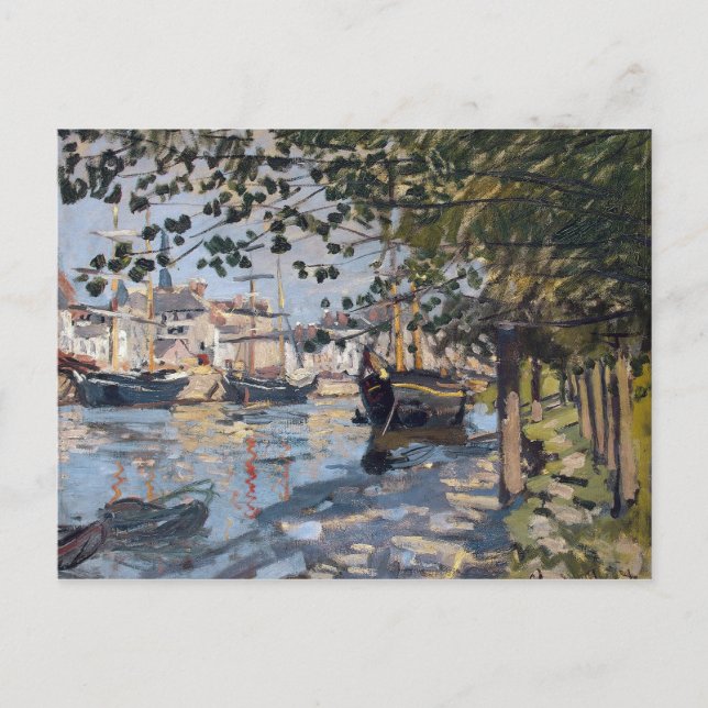 Carte Postale Claude Monet | la Seine à Rouen, 1872 (Devant)