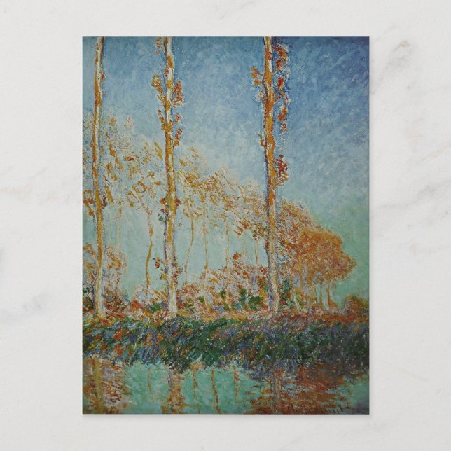 Carte Postale Claude Monet - L'Artwork Des Poplars (Devant)