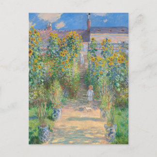 Carte Postale Claude Monet Le jardin de l'artiste à Vétheuil, 18