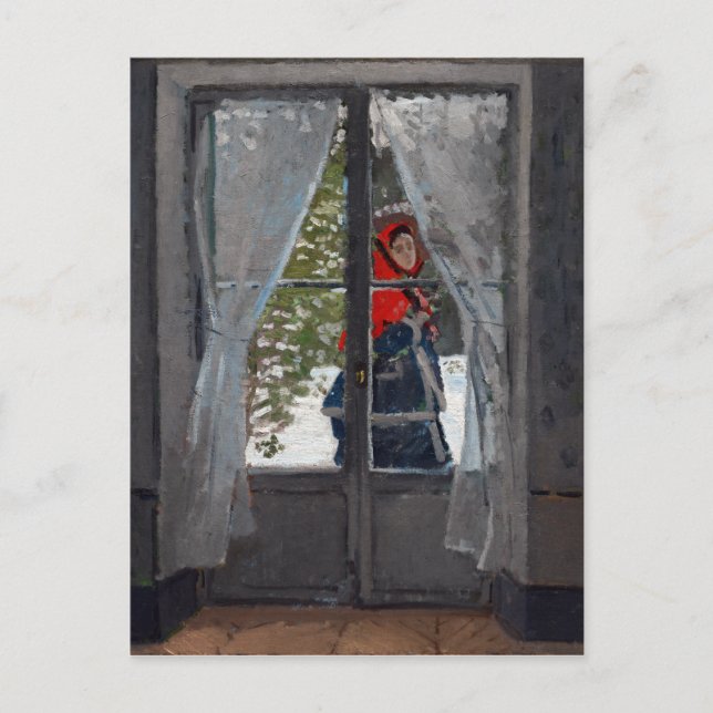 Carte Postale Claude Monet Le Kerchief rouge (Devant)
