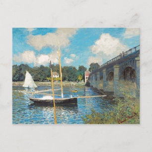 Carte Postale Claude Monet Le pont d'Argenteuil (1874)