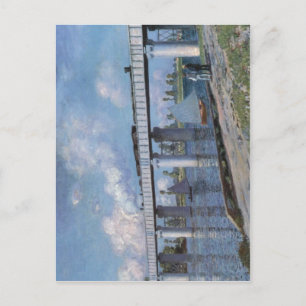 Carte Postale Claude Monet Le pont ferroviaire à Argenteuil 1873