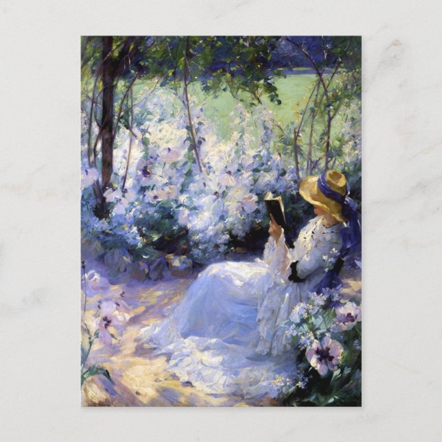 Carte Postale Claude Monet - Lecture d'une femme (Devant)