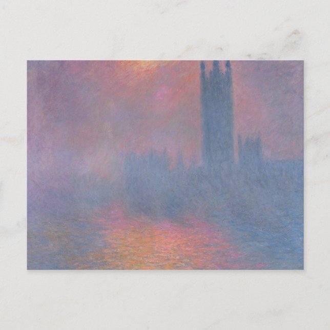 Carte Postale Claude Monet | Les Chambres du Parlement, Londres (Devant)