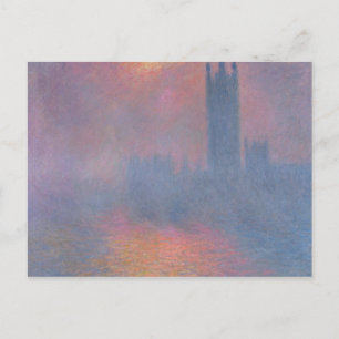 Carte Postale Claude Monet Les Chambres du Parlement, Londres
