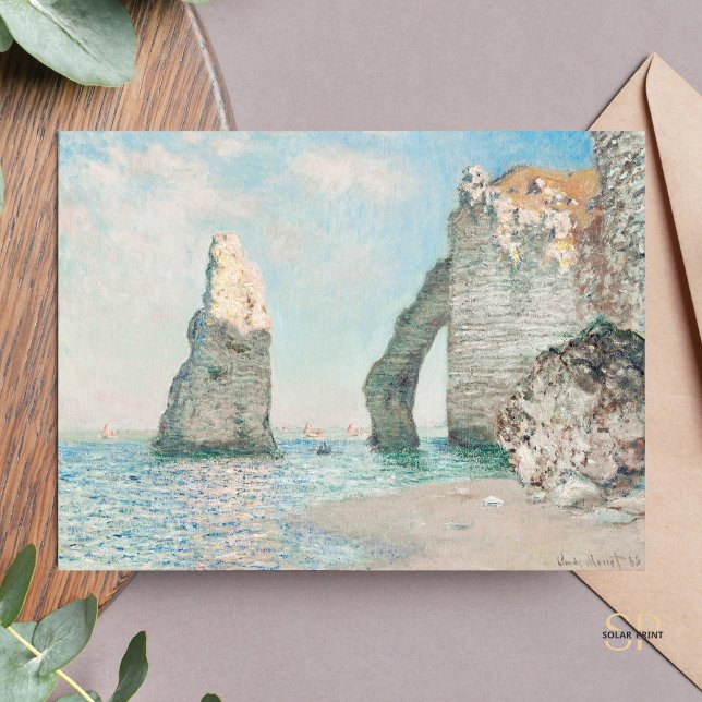 Carte Postale Claude Monet Les falaises à Étretat Peinture Art (Créateur téléchargé)