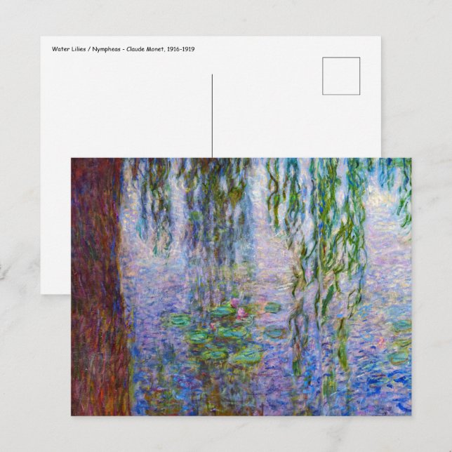 Carte Postale Claude Monet - Lys d'eau (Devant / Derrière)