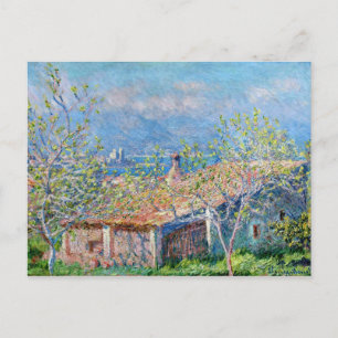 Carte Postale Claude Monet : Maison des jardiniers à Antibes