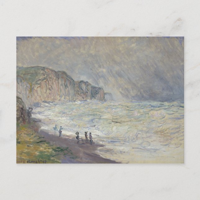 Carte Postale Claude Monet - Mer Lourde à Pourville (Devant)