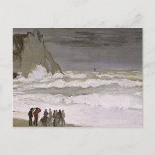 Carte Postale Claude Monet   Mer rugueuse à Etretat, 1868-69