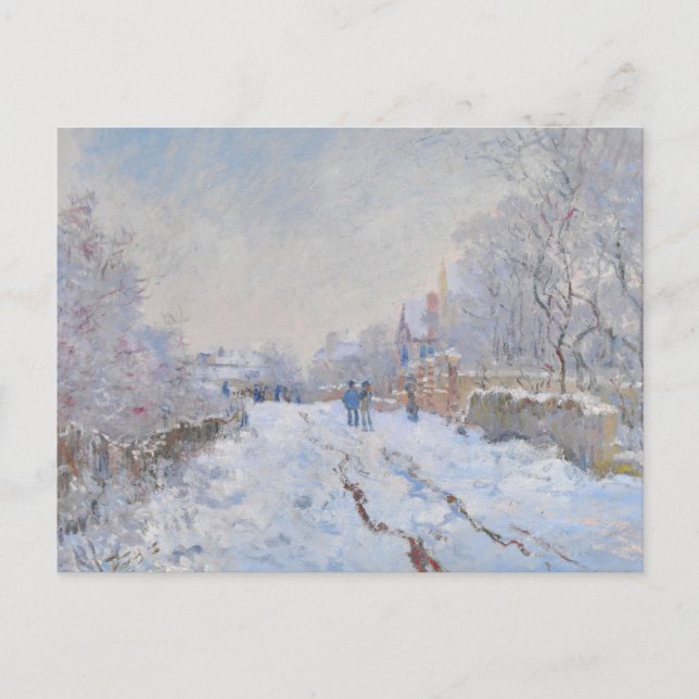 Carte Postale Claude Monet // Neige à Argenteuil (Devant)