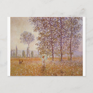 Carte Postale Claude Monet - Poplars au soleil