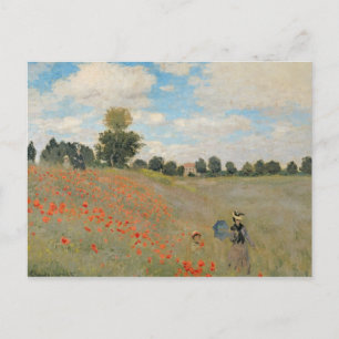 Carte Postale Claude Monet Poppies sauvages, près d'Argenteuil