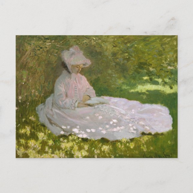 Carte Postale Claude Monet - Printemps (Devant)