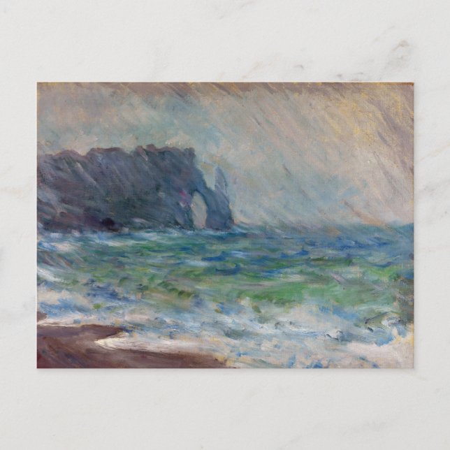 Carte Postale Claude Monet Rainfall Etretat Normandie France (Devant)