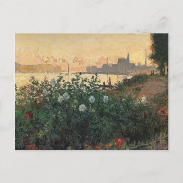 Carte Postale Claude Monet - Rivière Fleurie, Argenteuil (Devant)