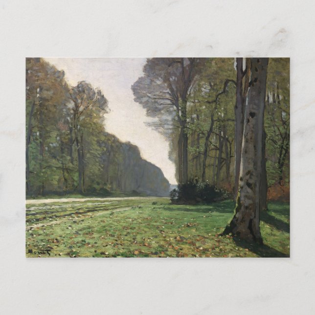 Carte Postale Claude Monet | Route vers Bas-Breau, Fontainebleau (Devant)