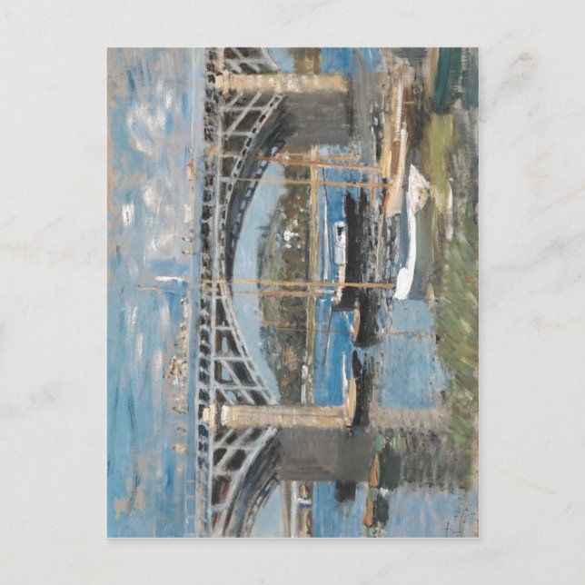 Carte Postale Claude Monet Seine Argenteuil Seinebr? cke bei Arg (Devant)