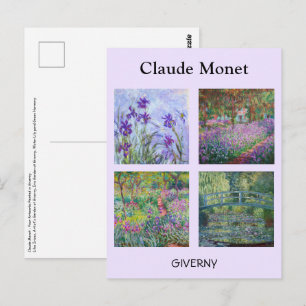Carte Postale Claude Monet - Sélection de chefs-d'oeuvre Giverny
