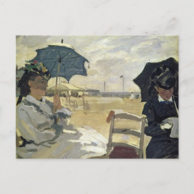 Carte Postale Claude Monet | The Beach at Trouville, 1870 (Devant)