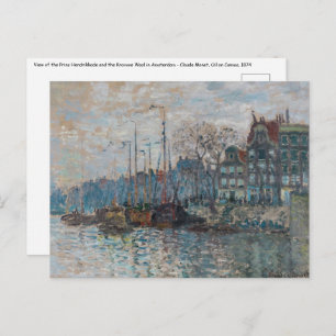 Carte Postale Claude Monet - Vue d'Amsterdam