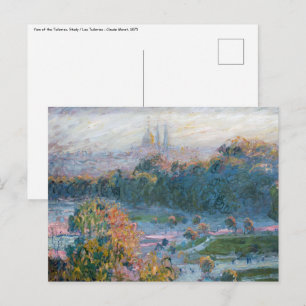 Carte Postale Claude Monet - Vue des Tuileries, étude