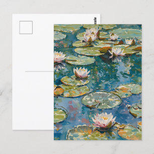 Carte Postale Claude Monet Water Lilies 1916 Fine Art