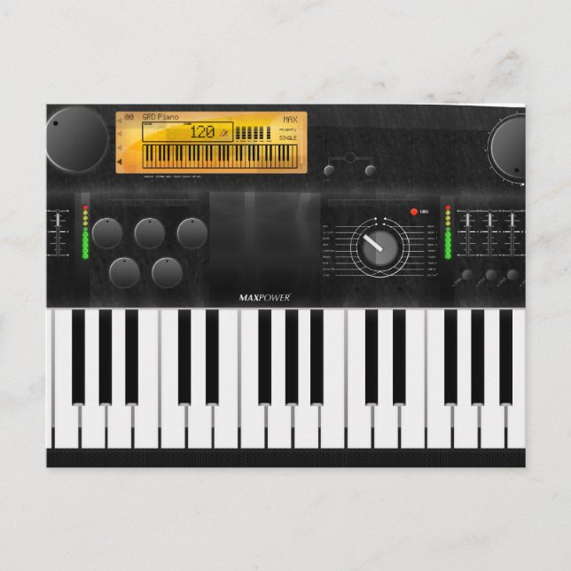 Carte Postale Clavier électronique (Devant)