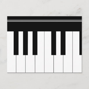 Carte Postale Clavier pour piano