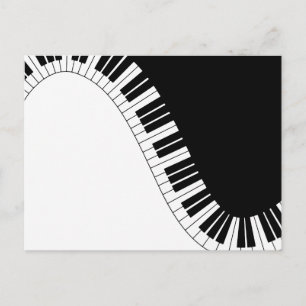 Carte Postale Clavier pour piano