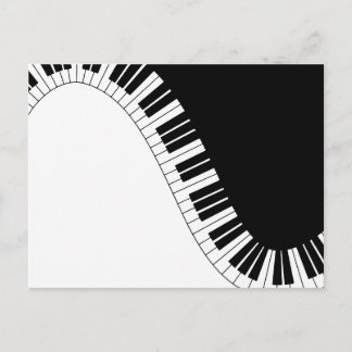 Carte Postale Clavier pour piano