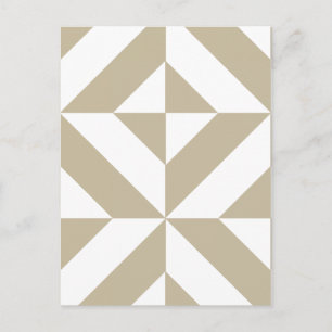 Carte Postale Clay Geometric Deco Cube Pattern