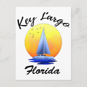 Carte Postale Clé Largo Florida Keys voile