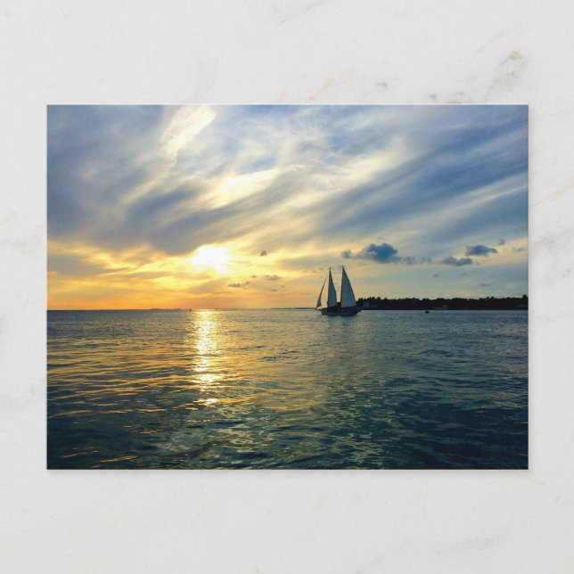 Carte Postale Clé West Sunset (Devant)