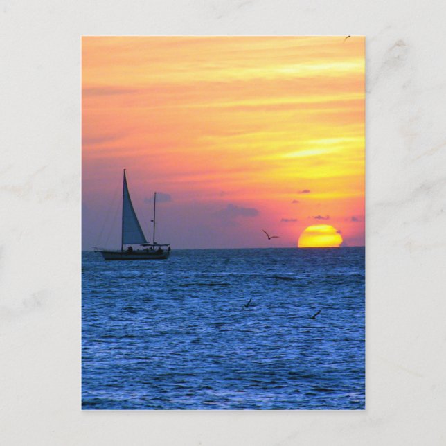 Carte Postale Clé West Sunset (Devant)