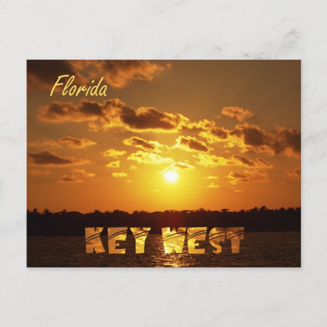 Carte Postale Clé West Sunset (Devant)