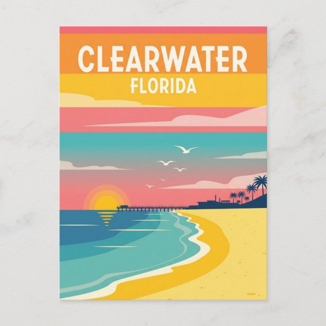 Carte Postale Clearwater Florida Travel (Devant)