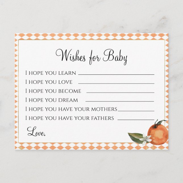 Carte Postale Clemenine Baby shower - Wives for Baby (Devant)