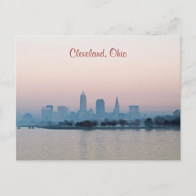 Carte postale Cleveland du soir (Devant)