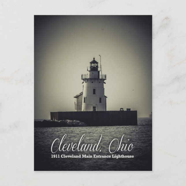Carte Postale Cleveland, Ohio - 1911 Entrée Principale du Phare (Devant)