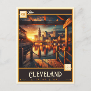 Carte Postale Cleveland, Ohio VINTAGE