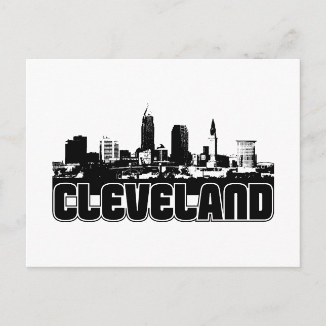 Carte Postale Cleveland Skyline (Devant)