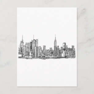 Carte Postale Clin d'horizon de New York